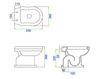 Scheme Floor mounted toilet D 10 white Scheme Floor mounted toilet Hidra Ceramica S.r.l. Ellade D 10 Contemporary / Modern