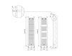 Scheme Towel dryer D.A.S. radiatori d’arredo Generale 041 035 CS Contemporary / Modern