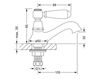 Scheme Wash basin mixer Joerger Delphi 109.10.405 Contemporary / Modern