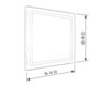 Scheme Mirror KUMA LED Monteleone Mirrors 1.04.420L Contemporary / Modern