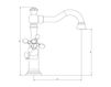 Scheme Wash basin mixer Eurodesign Bagno Star SMLV-AA-xx Classical / Historical 