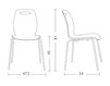 Scheme Chair Bip Colico Sedie Sedie 1250 Contemporary / Modern