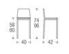 Scheme Bar stool CAMILLA SGABELLO Eurosedia Design S.p.A. 2013 297042 -694074 Contemporary / Modern