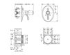 Scheme Thermostatic mixer Joerger Palazzo Crystal 605.40.375 Contemporary / Modern