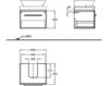 Scheme Wash basin cupboard Keramag Citterio 816062 Contemporary / Modern