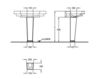 Scheme Wash basin pedestal Keramag Era 298800 Contemporary / Modern