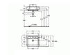 Scheme Countertop wash basin Keramag Renova Nr. 1 225155 Contemporary / Modern