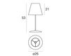 Scheme Table lamp Cotonette Linea Light Classic 7321 Contemporary / Modern