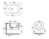 Scheme Floor mounted toilet Galassia Midas 8961NB Contemporary / Modern