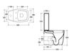 Scheme Floor mounted toilet Galassia Midas 8962NE 8964NE Contemporary / Modern