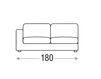 Scheme Sofa REY Primafila Book RY04300 Contemporary / Modern