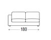 Scheme Sofa REY Primafila Book RY04300 Contemporary / Modern
