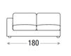 Scheme Sofa REY Primafila Book RY04300 + RY99000 + RY05300 Contemporary / Modern