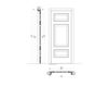 Scheme Wooden door  Orcagna New design porte 300 1015/QQ/V Classical / Historical 