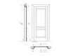 Scheme Wooden door DONATELLO 1114/Q 8 brown Scheme Wooden door DONATELLO New design porte 400 1114/Q 8 Classical / Historical