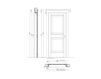 Scheme Wooden door Verrocchio 1112/Q 8 green Scheme Wooden door Verrocchio New design porte 400 1112/Q 8 Classical / Historical