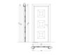 Scheme Wooden door  Mondrian New design porte 500 916/QQ/04 Classical / Historical 