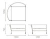 Scheme Terrace chair Coro 2014 Nest Divano circolare 120 Contemporary / Modern