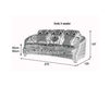 Scheme Sofa ROYAL Sofa 3 seater pink Scheme Sofa Sat Export Sat ROYAL Sofa 3 seater Empire / Baroque / French