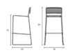Scheme Bar stool Log Mesh ARRMET 2014 818 Minimalism / High-Tech