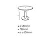 Scheme Table base Forti Giorgio 2014 803 Contemporary / Modern