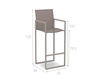 Scheme Bar stool NINIX Royal Botania 2014 NNX 43 TAZU Contemporary / Modern