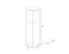 Scheme Floor lamp Dome Royal Botania 2014 DOMEMBCL Contemporary / Modern