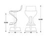 Scheme Bar stool TAMPA Biebi /Sedie Design Identity B346 Q02 Contemporary / Modern