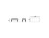 Scheme Banquette Treci Salotti by Quartet Natural Home ZENZERO Classical / Historical 