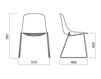 Scheme Chair Infiniti Design Indoor PURE LOOP 3D WOOD SLEDGE Contemporary / Modern