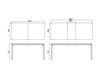Scheme Dining table Infiniti Design Indoor PORTA VENEZIA EXTENDABLE TABLE - SLIM Contemporary / Modern