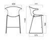 Scheme Bar stool Infiniti Design Indoor LOOP BAR STOOL UPHOLSTERED 1 Contemporary / Modern