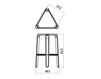 Scheme Bar stool PICAPAU KITCHEN STOOL 1 Bordo Scheme Bar stool Infiniti Design Indoor PICAPAU KITCHEN STOOL 1 Contemporary / Modern