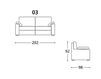 Scheme Sofa GR Salotti 2015 SILVER Contemporary / Modern