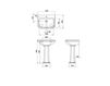 Scheme Wash basin with pedestal Claremont Gentry Home 2015 2210 2200 2203 Classical / Historical 