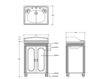 Scheme Wash basin cupboard MARLON Gentry Home 2015 3160 Art Deco / Art Nouveau