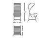 Scheme Terrace chair GARDENIAS GARDENIAS ARMCHAIR WITH PERGOLA Dark gray Scheme Terrace chair GARDENIAS B.D (Barcelona Design) ARMCHAIRS GARDENIAS ARMCHAIR WITH PERGOLA Loft / Fusion / Vintage / Retro